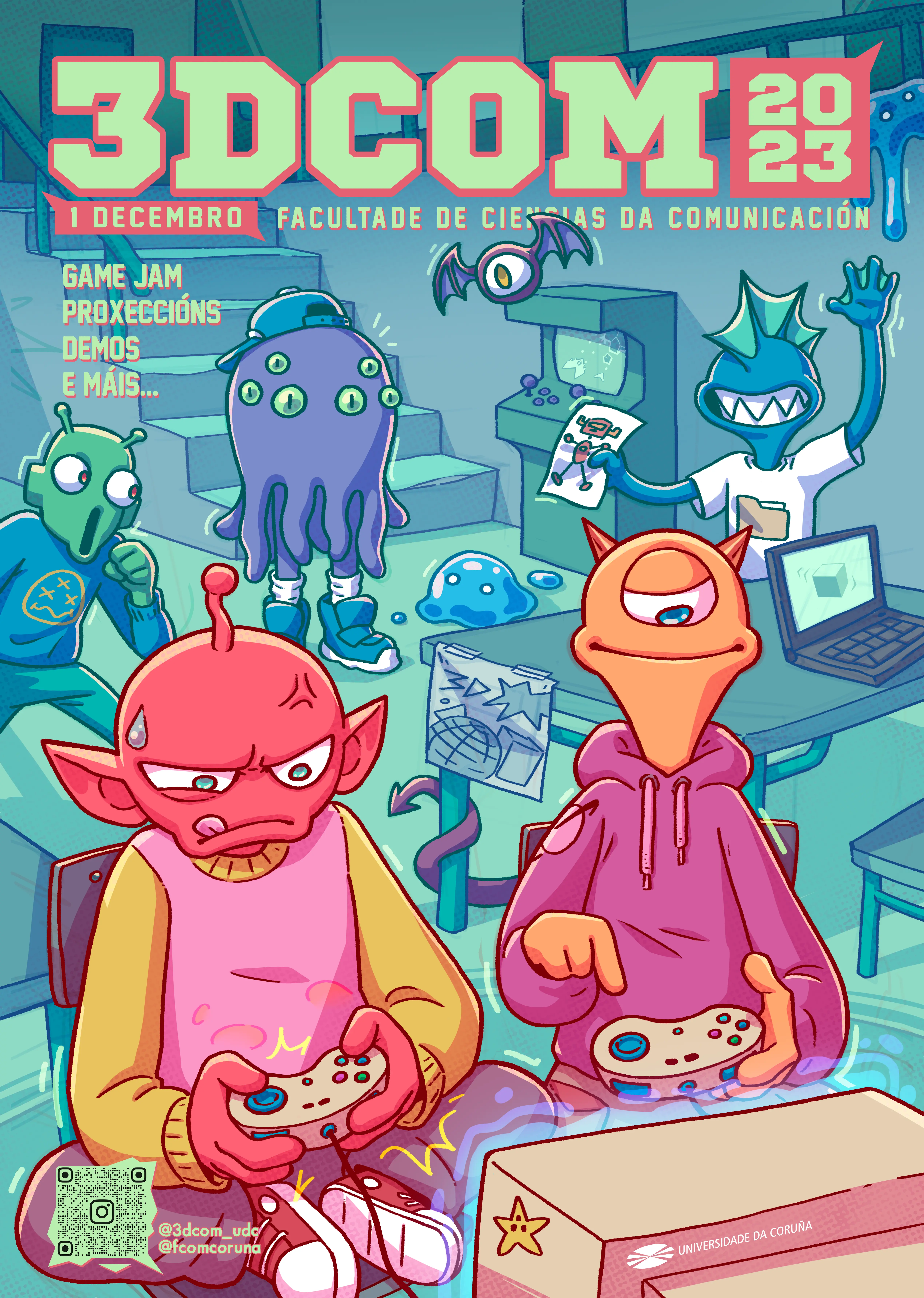 3DCOM 2023 Festival Poster