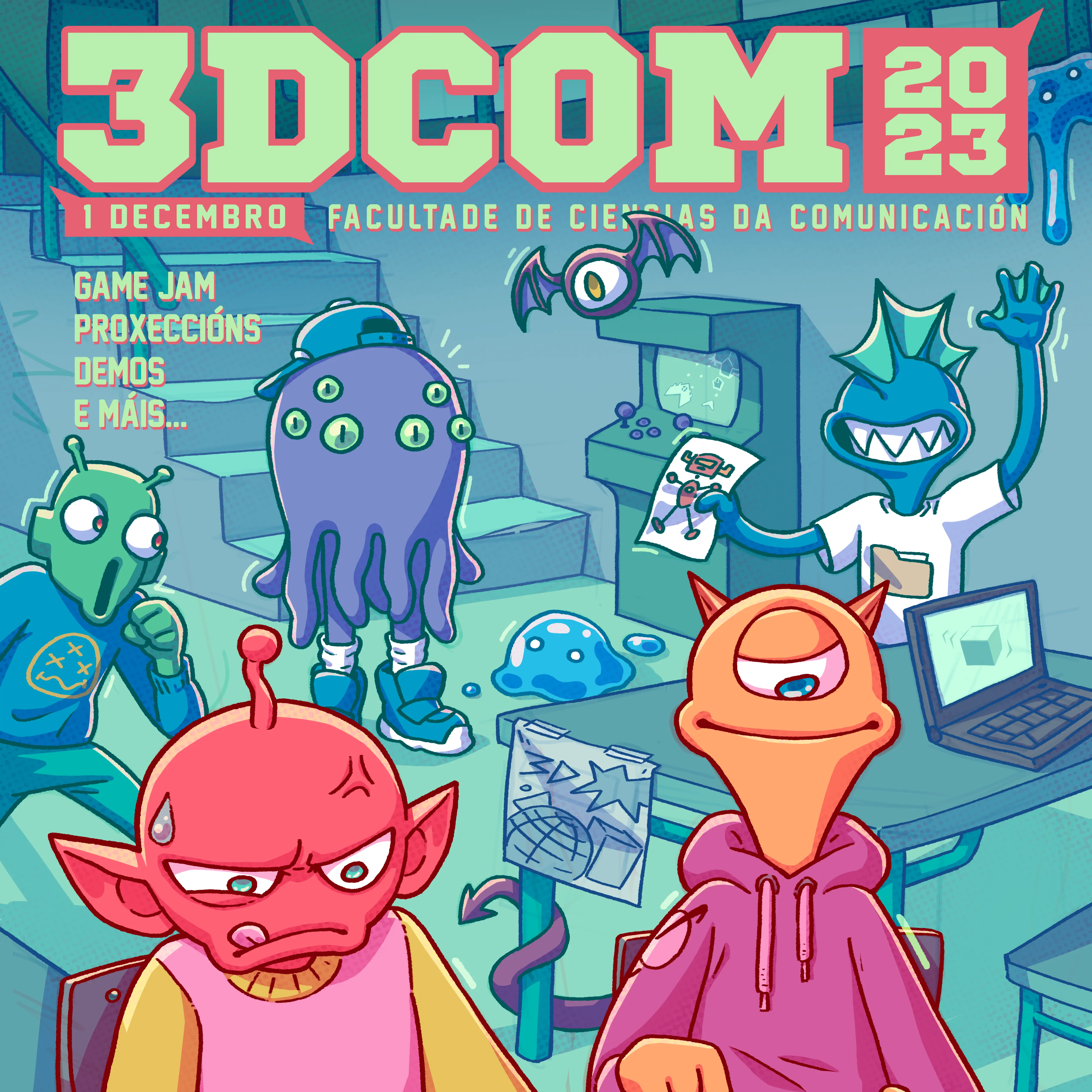 3DCom event promotional art