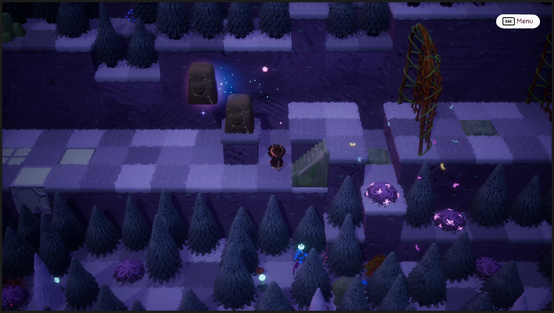 Kitty Witchy, Tutorial Level Screenshot