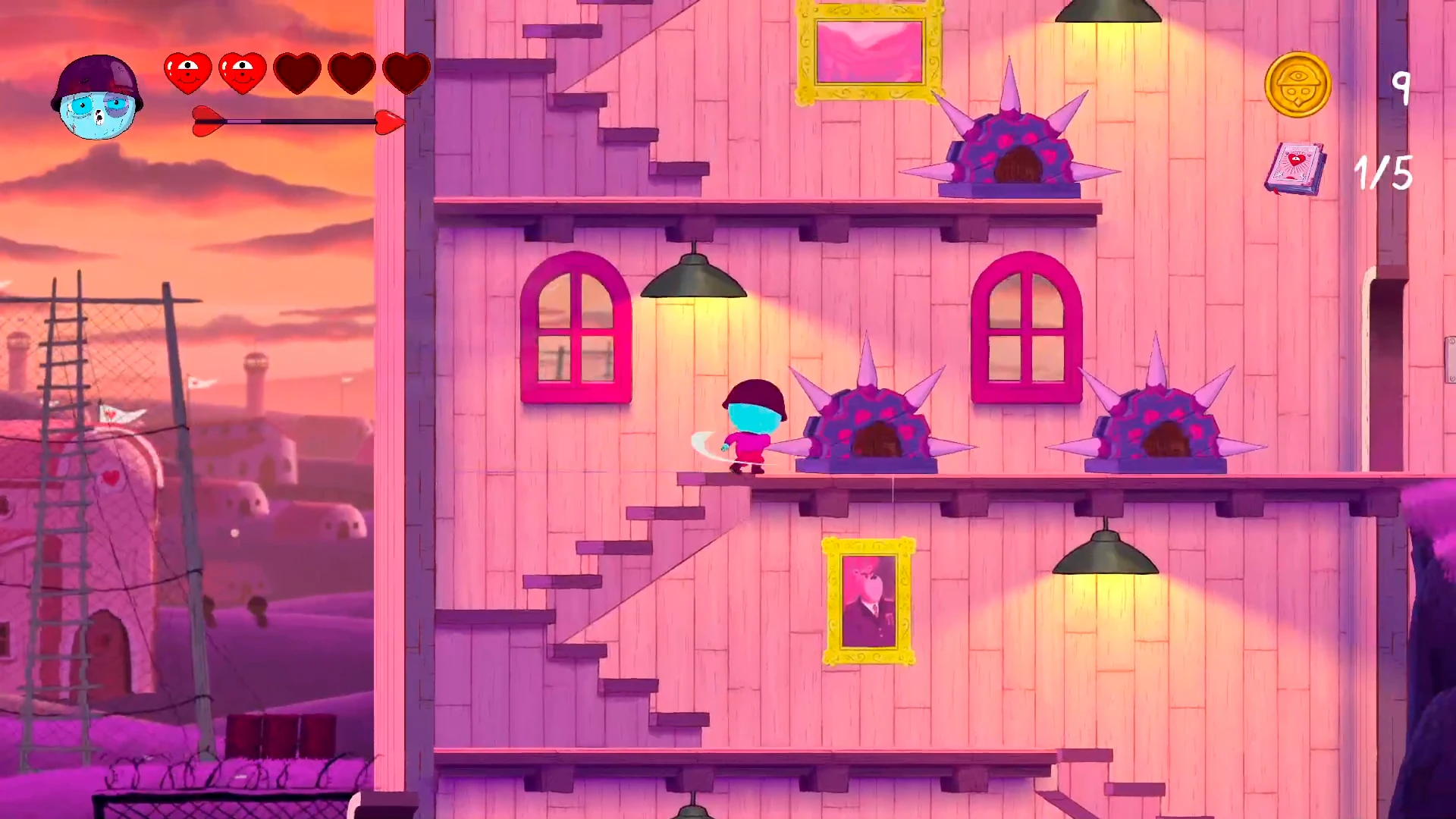 Unicorn Wars The Video-game, First level screenshot fighting with the knife