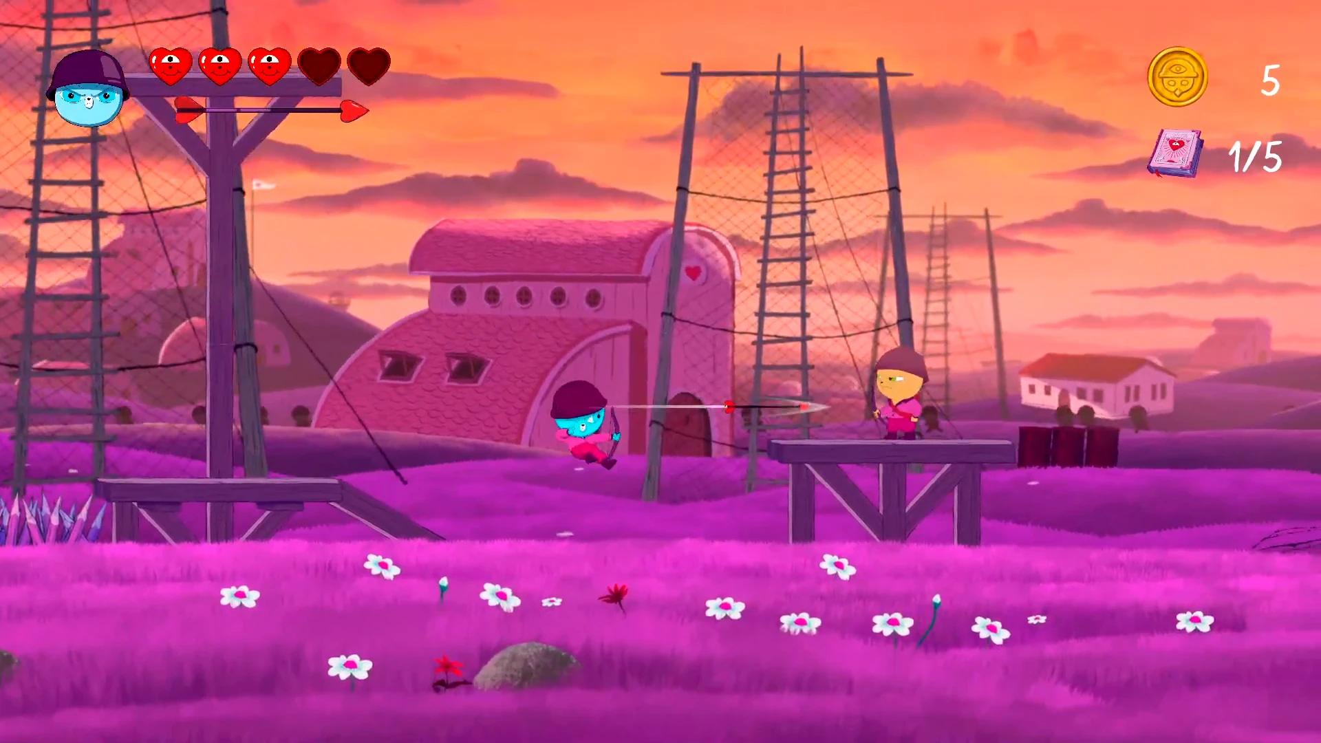 Unicorn Wars The Video-game, First level screenshot with the Ironstroke Captain